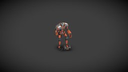 Mever bot, guardian, gamereadymodel, robotrig, character, 3d, stylized