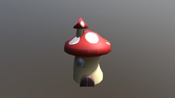 Mushroom House mushroom, cartoon, house