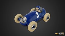 [Game-Ready] Old Toy Car cute, kids, toy, children, retro, antique, ar, 3dscanning, toycar, toy-car, photogrammetry, 3dscan, car, old-toy, noai, 3d-scanned-object, antique-toy, retro-toy