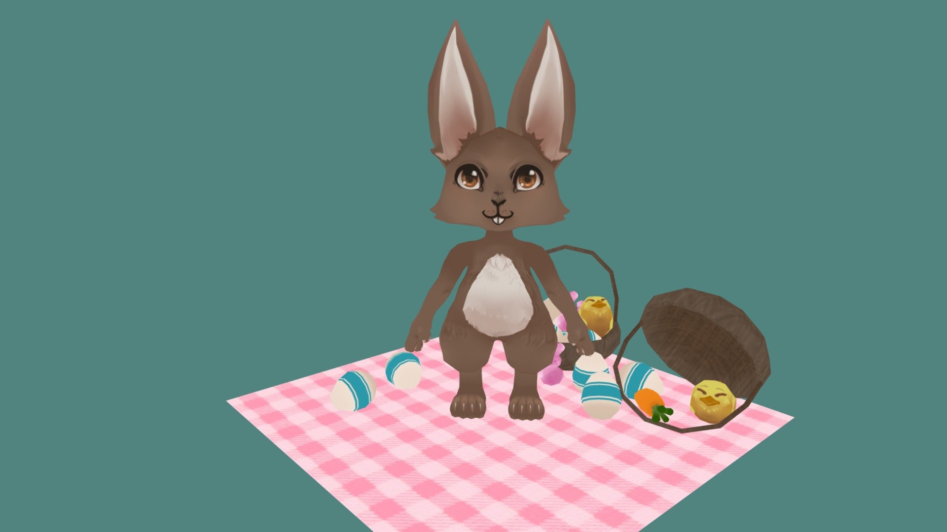 Easter models - Easter Bunny - 3D model by ChristineDesigns 3d model