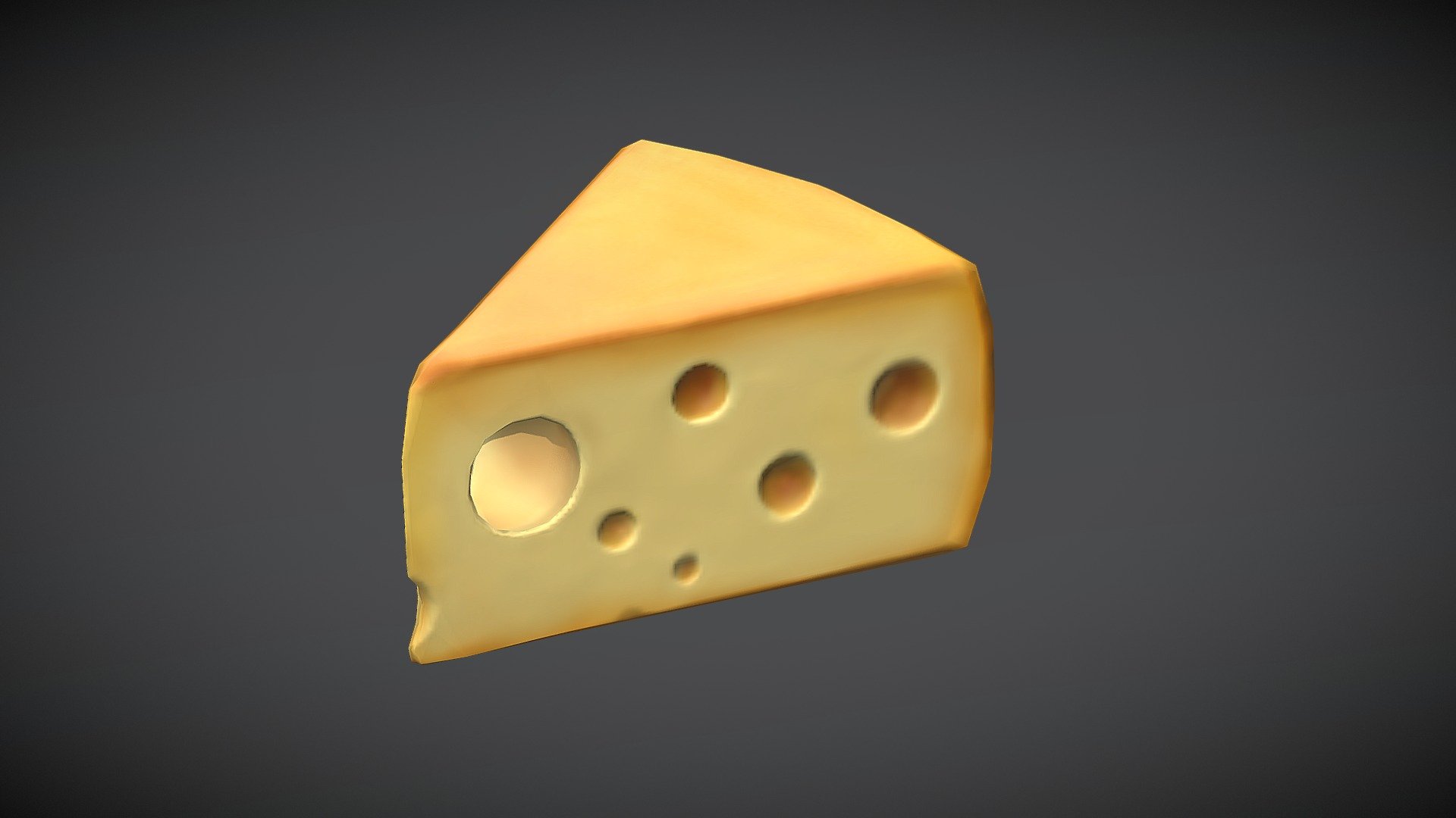 I think cheese is not just tasty but also beautiful 3d model