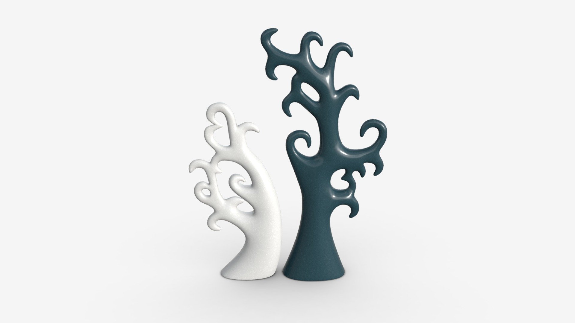 Abstract Tree Ceramic Figurine Set 06 v1 - Buy Royalty Free 3D model by HQ3DMOD (@AivisAstics) 3d model