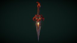 Demon Dagger demonic, substance, weapons, stylized, dagger