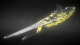 Kloto battleship, sci-fi, ship