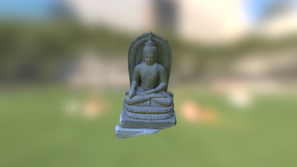 Dhyani Budha Aksobhya merupakan Budha penguasa arah mata angi Timur. Digambarkan dengan mudra (sikap tangan) Bhumisparsa mudra (memanggil bumi sebagai saksi 3d model