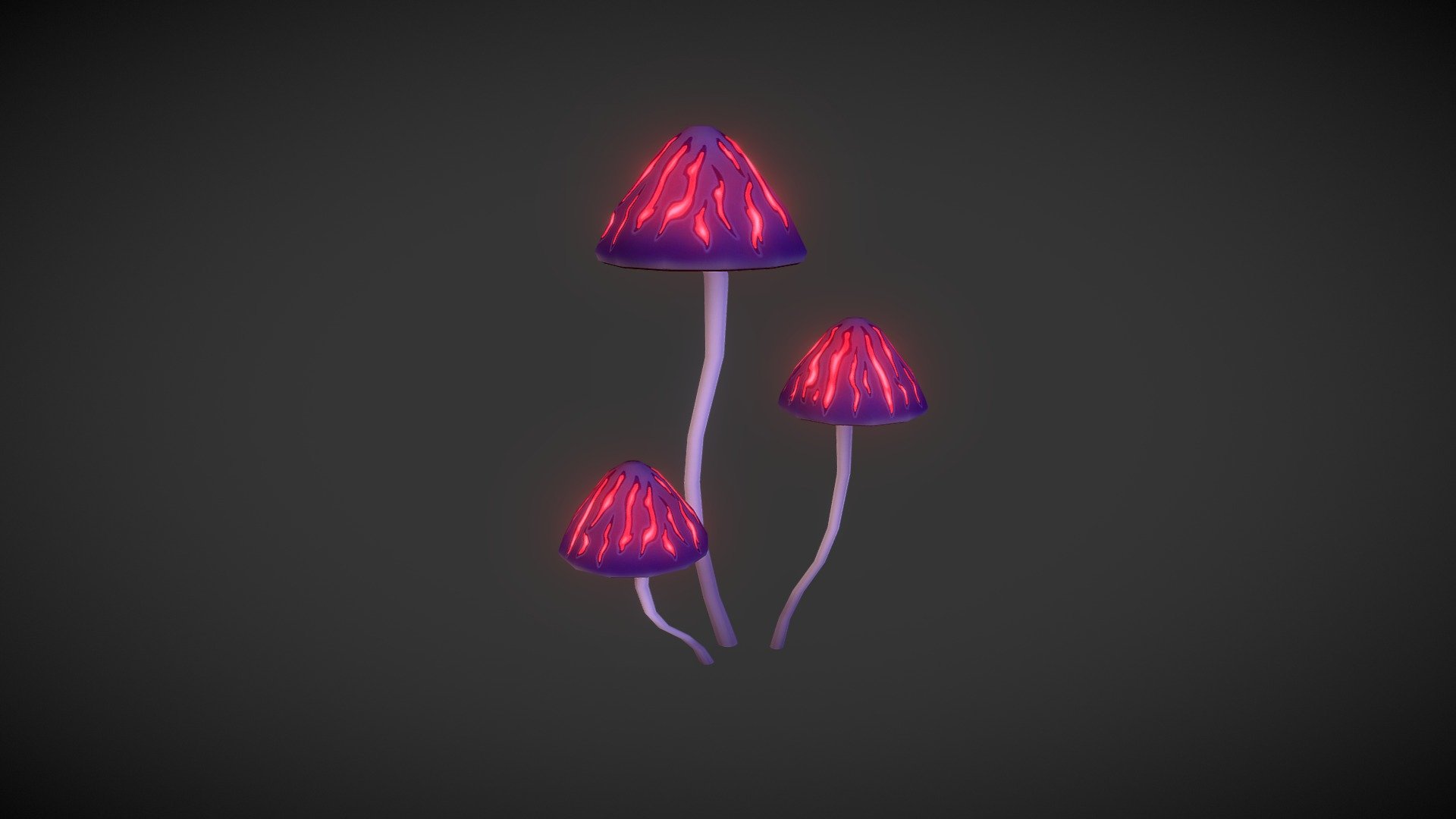 A random mushroom I made just for fun.

Magic Mushroom is modeled in blender and textured in photoshop 3d model