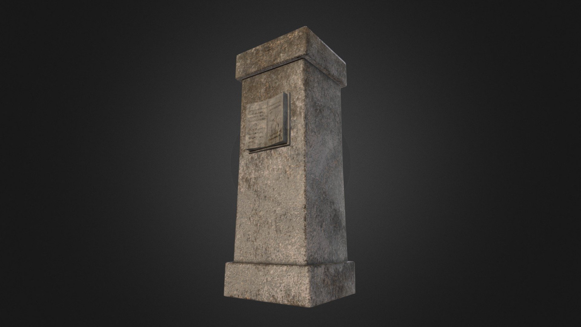 If you liked the model, do not forget to like it and follow me! - Monument - Download Free 3D model by Luciano O. Mollo (@LM3D) 3d model