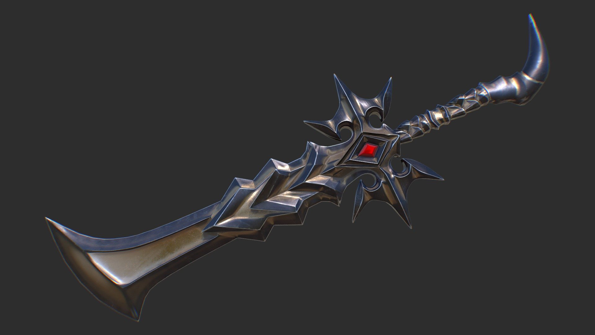 Made for Unity` - Fantasy sword 5 - 3D model by Nicu_Tepes_Vulpe 3d model