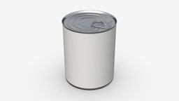 Canned food round tin metal aluminum can 019