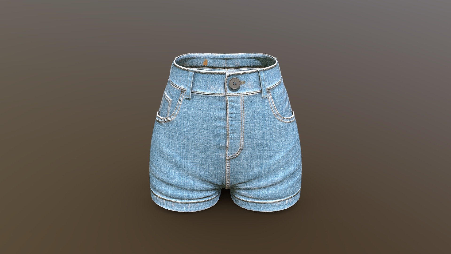 subscribe to get high quality model and Marvelous Designer files - female short jeans - Download Free 3D model by Toxic (@wutianci) 3d model