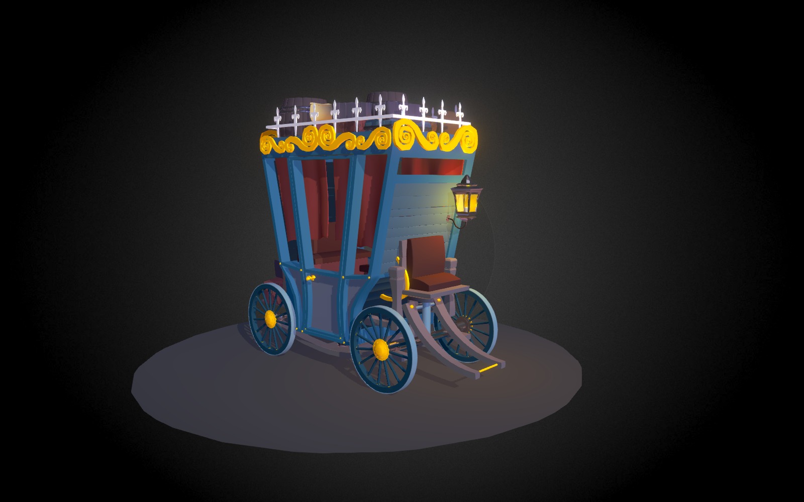 Historical Cart - Download Free 3D model by mmtdz (@mehmetduz) 3d model