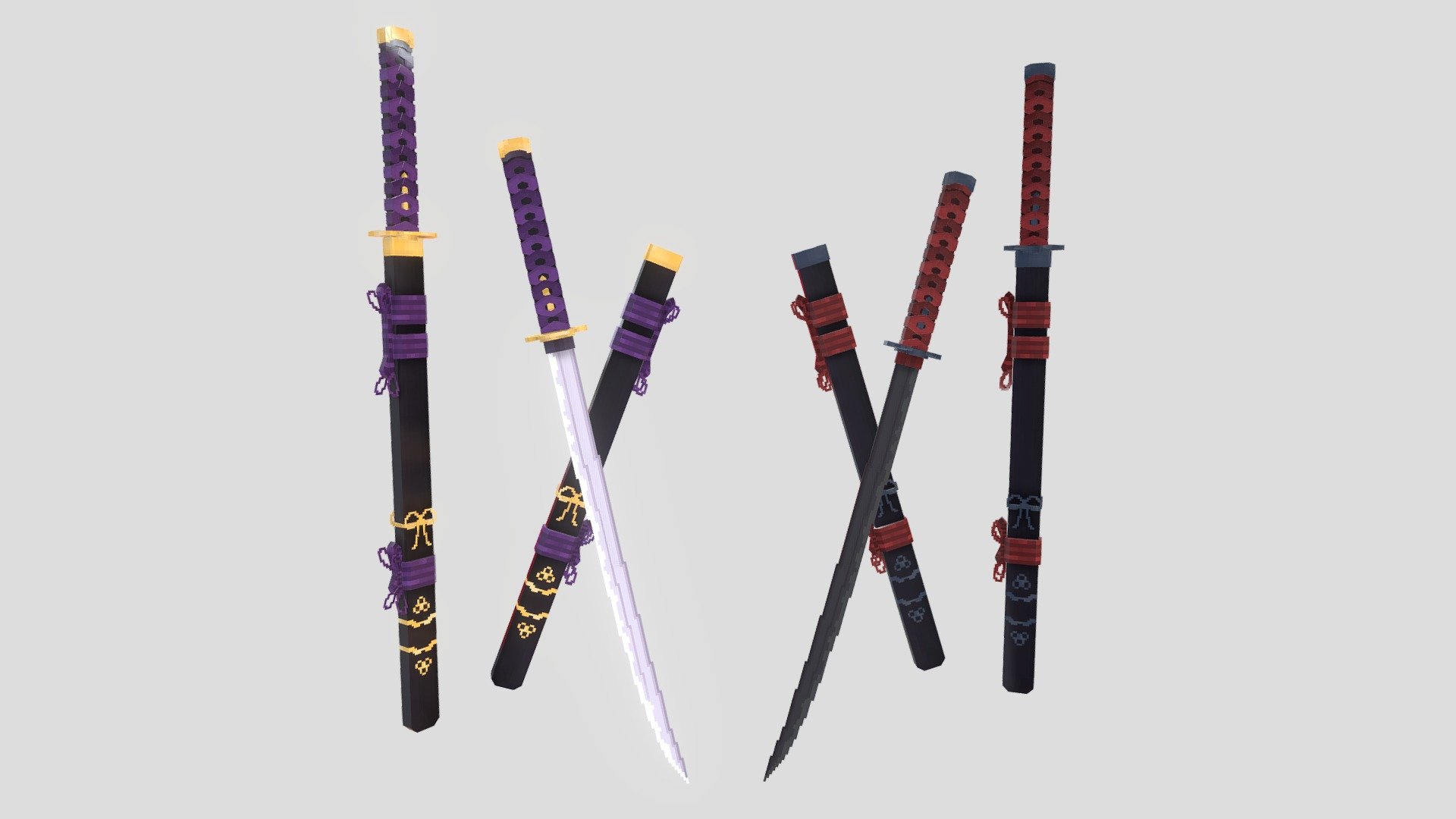 This model is the Katana Weapon model set, which has many weapon. This model has no animation and does not glow. Which, if a friend buys this model, will receive the .Zip file that I have prepared, which consists of the model and texture of every device




Options : Gloaden Katana, Devil Katana.

Requires Optifine : no

Java/Bedrock : Java

minecraft : 1.19.2 and older.

File formats included : JSON, OTHER, PNG
 - [ MC ] Item : Katana - Buy Royalty Free 3D model by iJUNE 3d model
