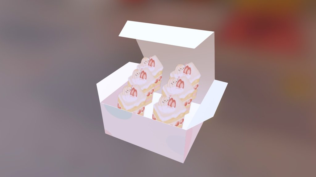 Cake box - 3D model by 劉雅卉 (@dark860801) 3d model