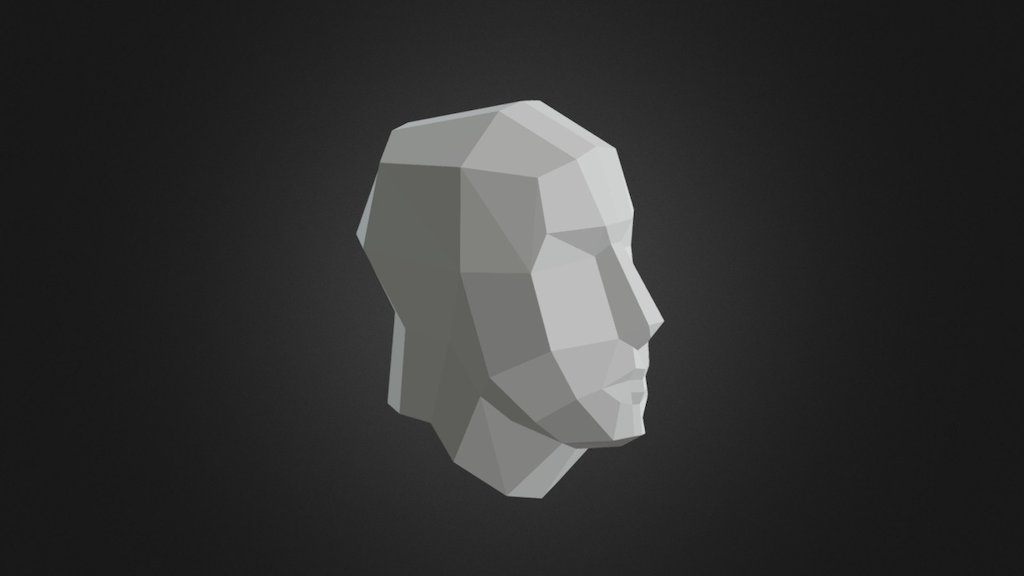 Low Poly Head - Download Free 3D model by Zypheos 3d model