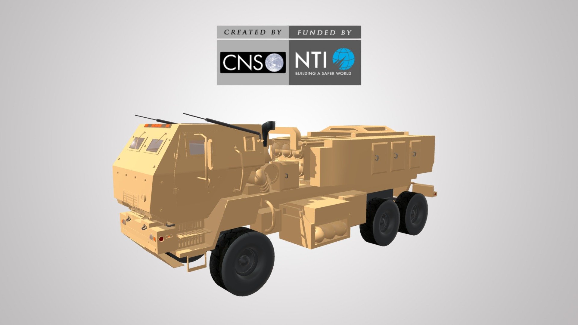 High Mobility Artillery Rocket System (HIMARS) - 3D model by JamesMartinCNS 3d model
