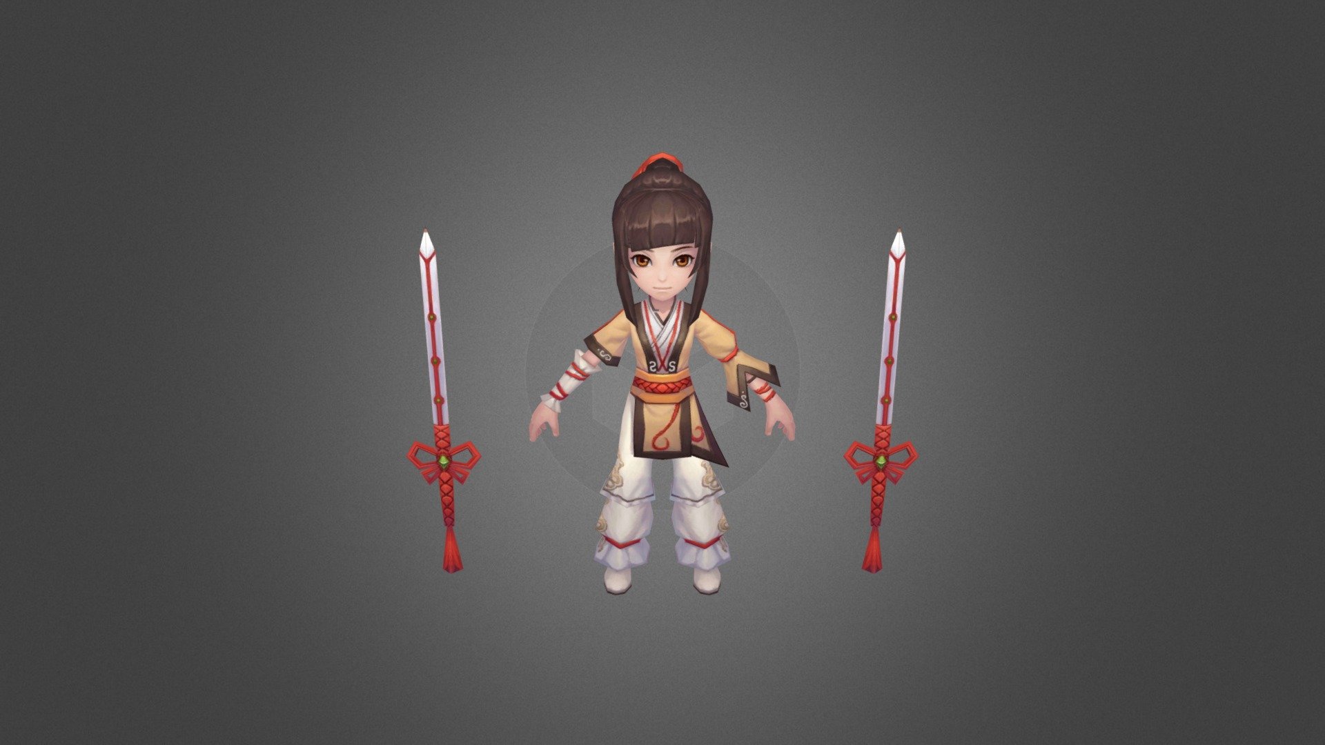 Chibi Girl 3D Model. You can use this model in video games, cartoons, anime, and other CG arts.

This model is available for purchase from our website:
https://cg-moon.com/product/character-1622/

Hope you like this model :)

For the list of full chibi characters pack, please take a look at https://cg-moon.com/product-tag/chibi/ - Chibi Girl 3D Model - 3D model by CG-Moon 3d model