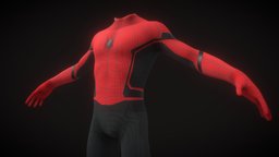 Spider-man Dark Stark Suit suit, spider, tony, marvel, ironman, spiderman, damaged, avengers, iron, tom, man, tomholand