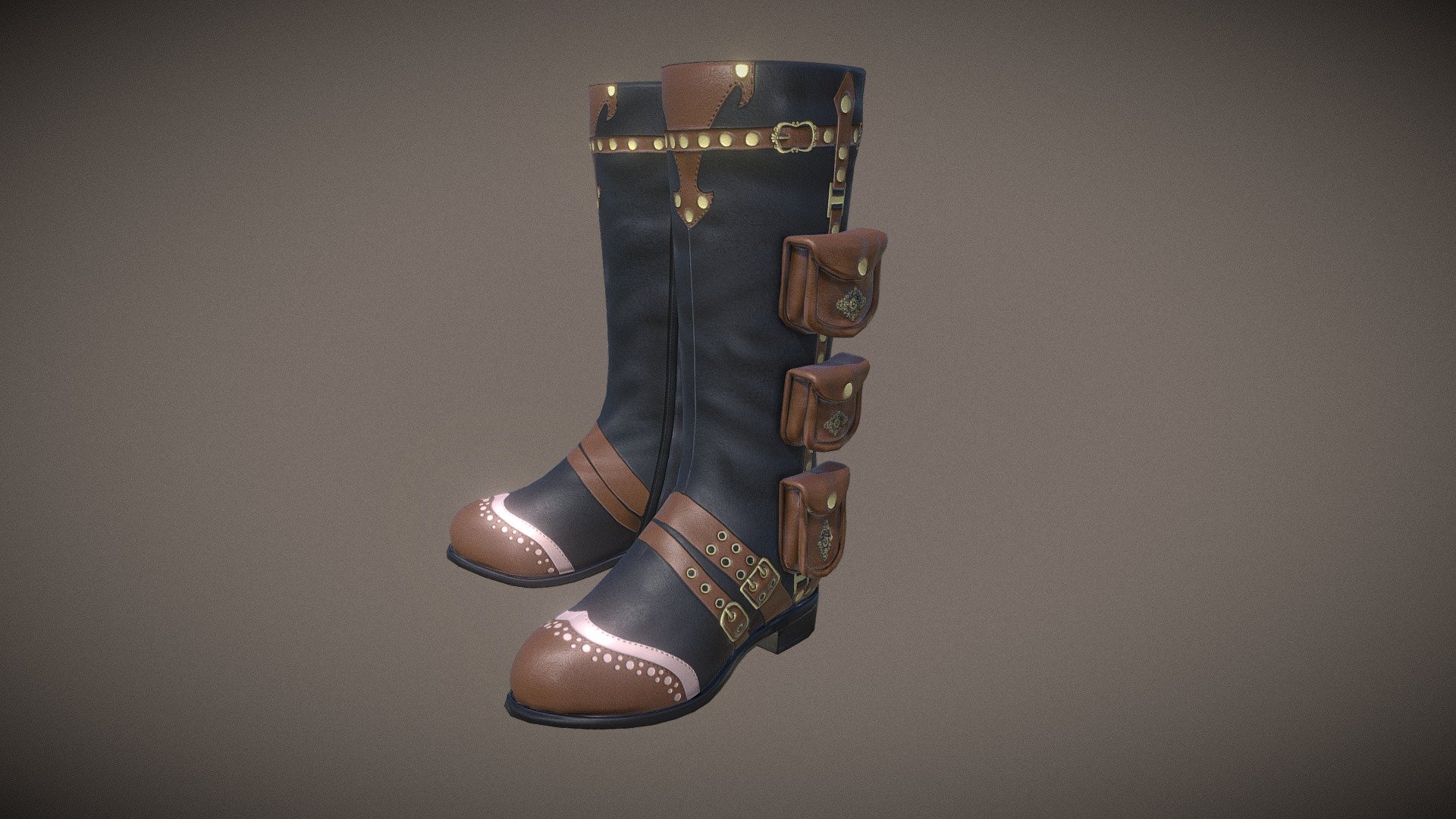 Nice Steampunk boots
Made with blender and substance painter - Steampunk Boots - Buy Royalty Free 3D model by capus.design 3d model