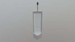 Urinal toilet, 3ds-max, fbx, urinal, low-poly-model, substance-painter