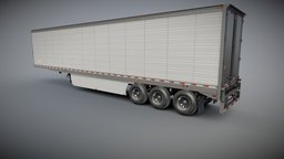 Refrigerated Trailer truck, trailer, transport, semi, logistics, vehicle