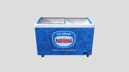 Ice Cream Display Fridge 02 food, ice, cream, display, refrigerator, fridge, show, frozen, freezer, grocery, shop, container, grocery-display