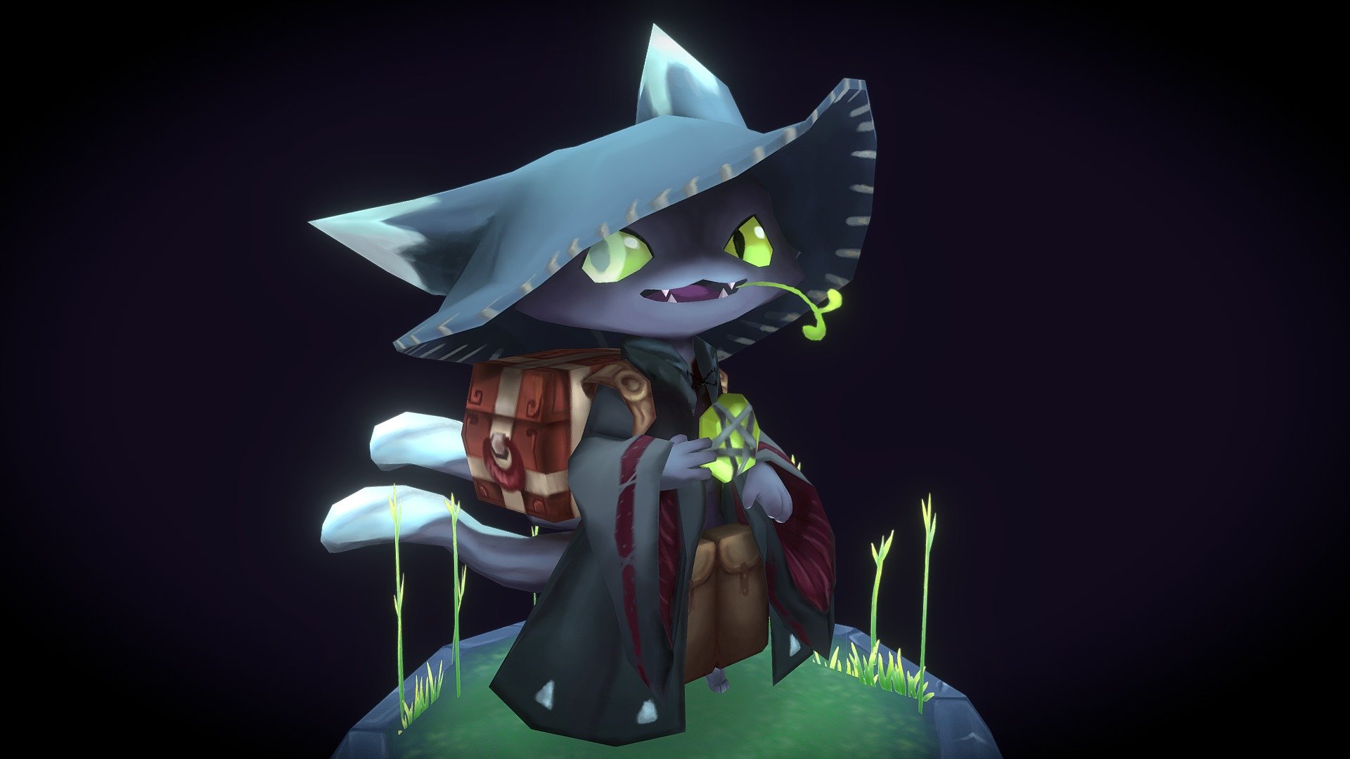Low poly magic merchant cat based on this beautiful concept of Ovopack 

Made in 3d max, painted in 3d coat 3d model