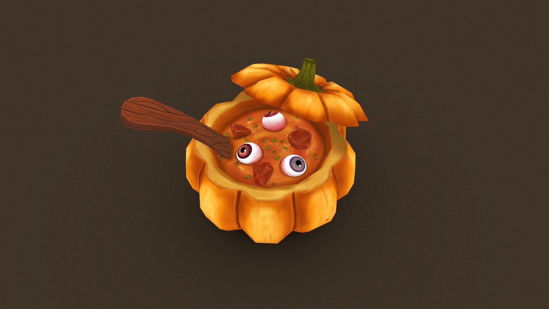 Happy Halloween!!!!!!!!!!!!!!!!!!!!!!!!! #Halloween - Spooky eyes Soup - 3D model by Vie Dinh (@yenvydinh2295) 3d model