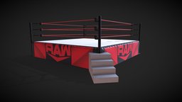 Wrestling / Boxing Ring ready, boxing, wrestling, polly, wwe, ting, game, pbr, low