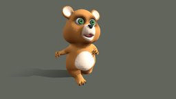 cartoon teddy bear, forest, cute, baby, teddy, boy, asian, ursa, cartoon, animal, wood
