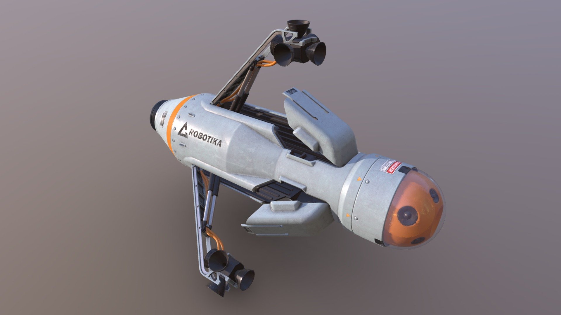 a probe / missile made to operate in space.
Link to renders and short animation: https://www.artstation.com/artwork/8e0XDm - Spaceprobe - Buy Royalty Free 3D model by Jonas Prunskus (@JPrun) 3d model