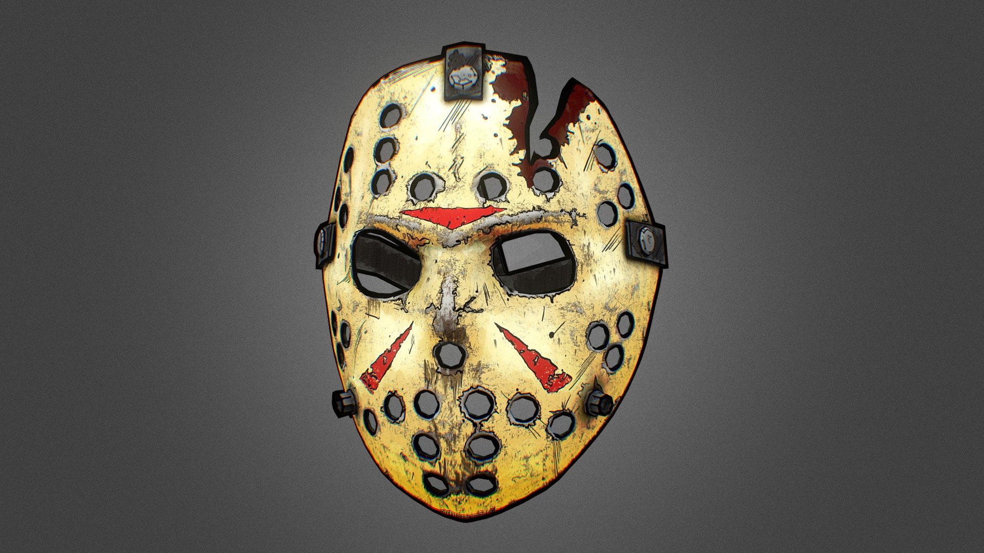 Jason mask insipired by the Gearbox &amp; Telltale Game asthetic 3d model