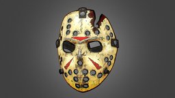 Stylized Jason Voorhees Hockey Mask
