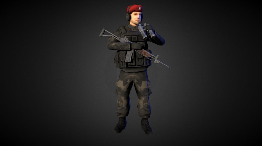 Game character for iOS game Battle Decks - ArmaTek Officer &ldquo;Steel