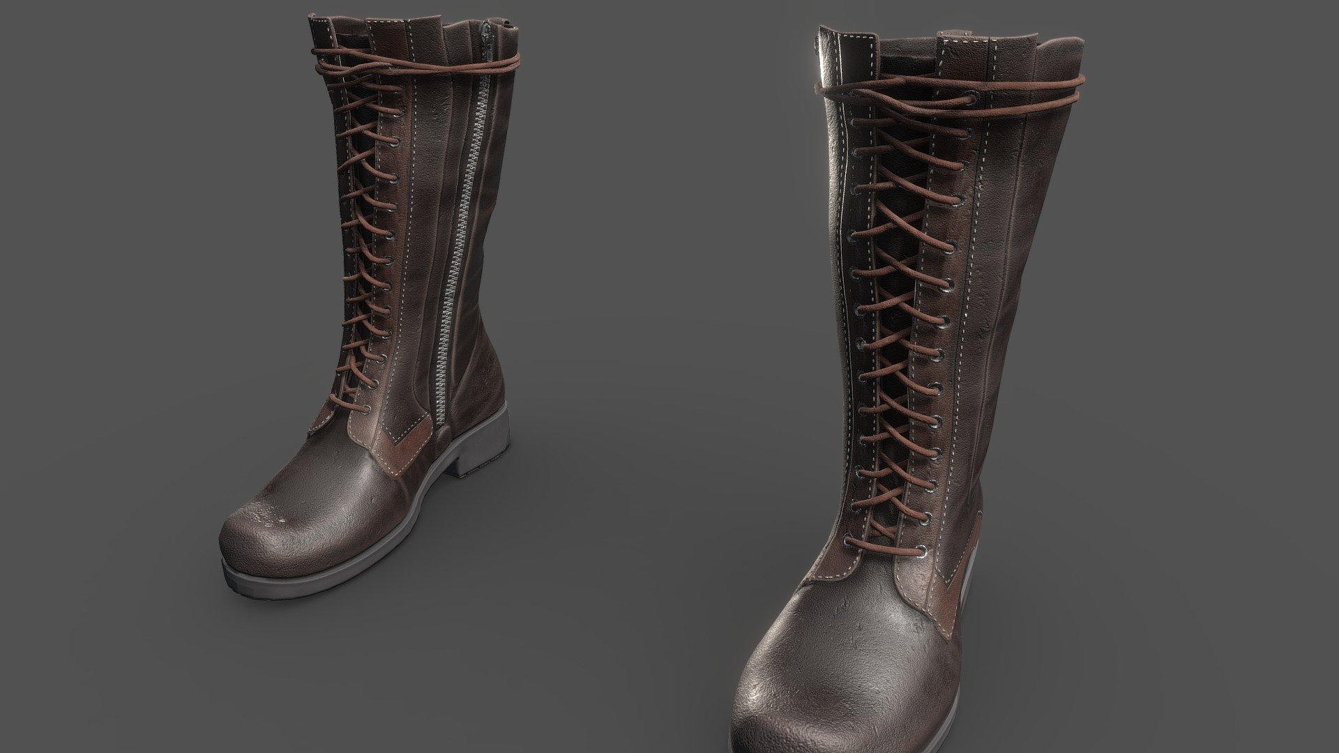 Another asset of my character in progress.
Soon a wip of the whole character will be available.

Created with blender, zbrush &amp; substance painter - Leather Boots - 3D model by Alex (@banzai502) 3d model