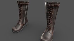 Leather Boots leather, boots, game-asset, character, substance-painter