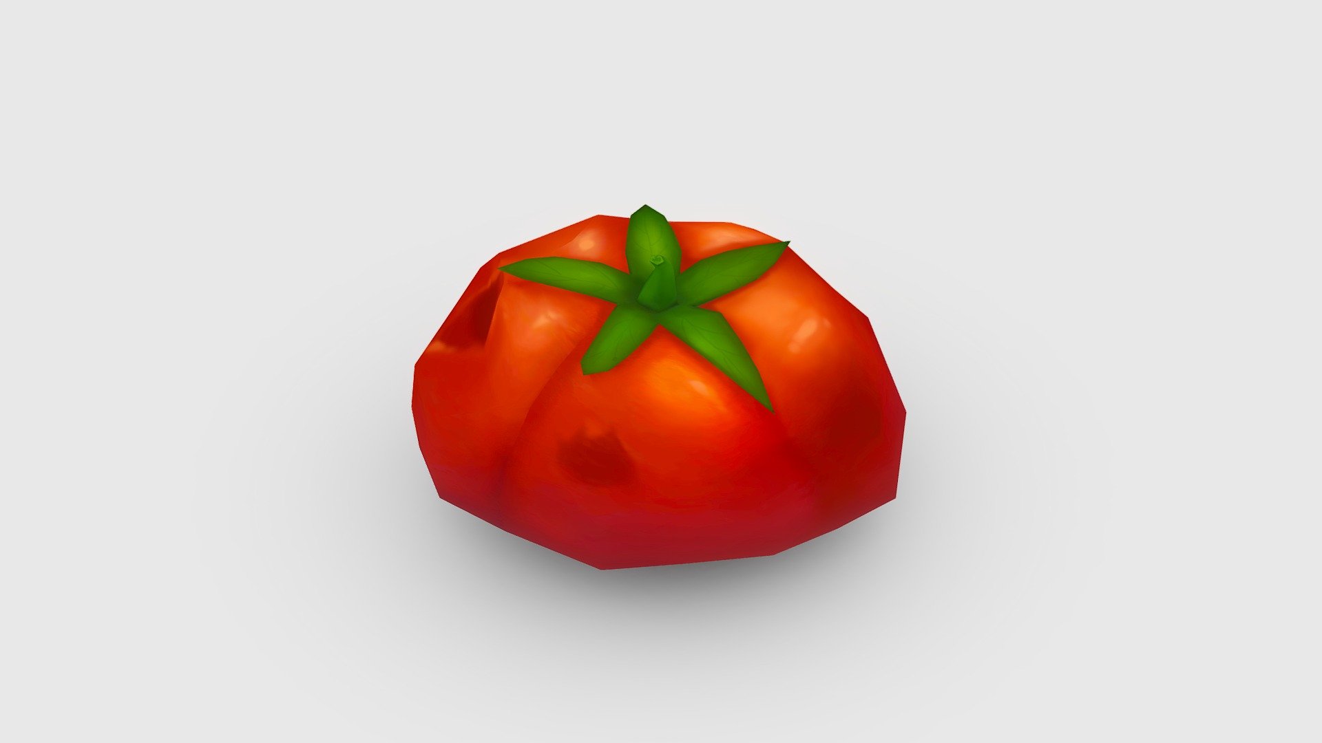 Cartoon rotten tomato Low-poly 3D model - Cartoon rotten tomato Low-poly 3D model - Buy Royalty Free 3D model by ler_cartoon (@lerrrrr) 3d model