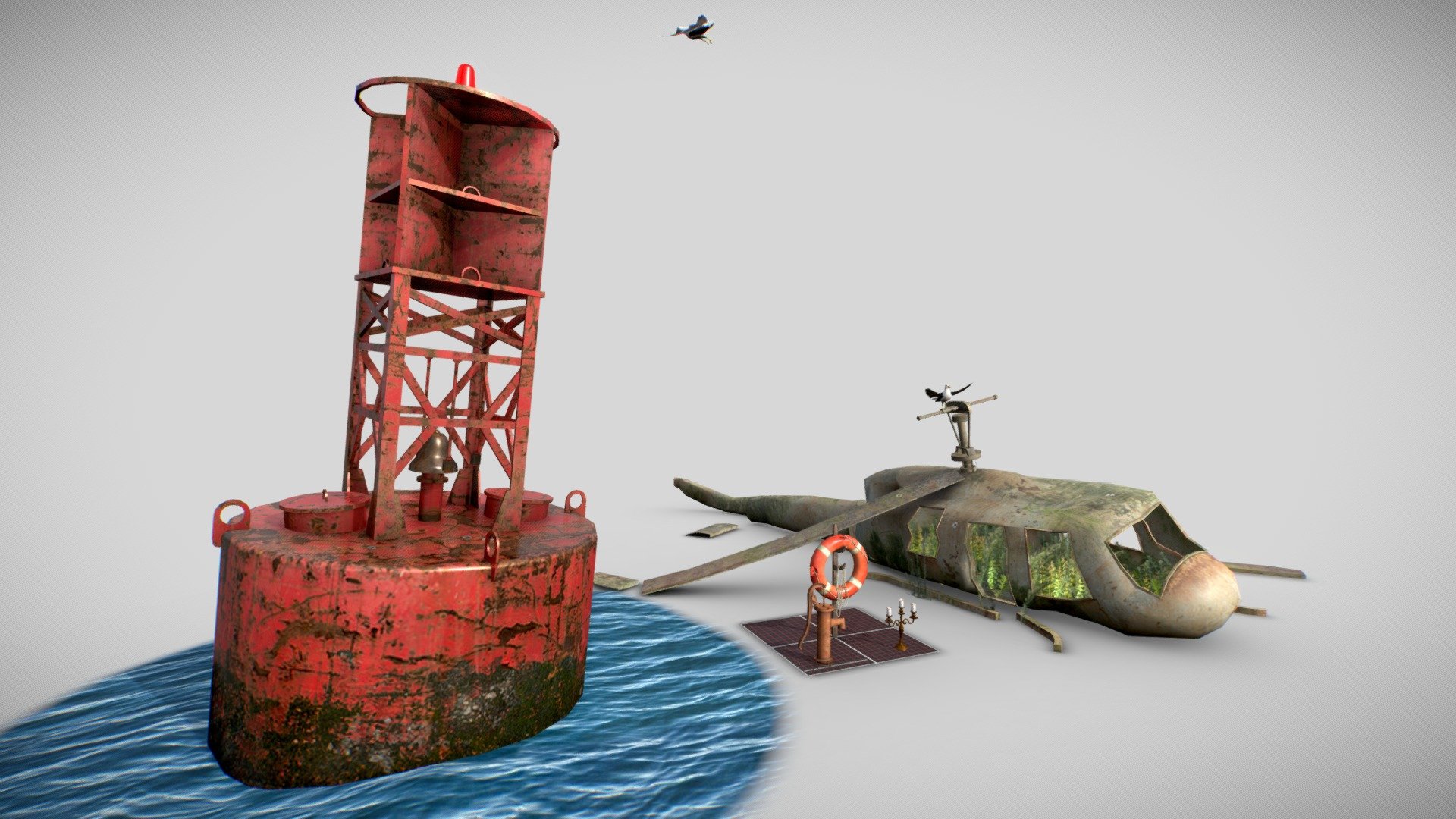 Bram Gunst 1VFX08 Digital Arts And Entertainment Kortrijk

Hard Props SM_Bell_Bouy SM_Helicopter

Simple Props SM_Waterpump SM_Lifebuoy SM_Candle-holder SM_Seagull SM_Plants - DAE 5 Finished Props - By The Ocean - 3D model by Bram Gunst (@BramGunst) 3d model