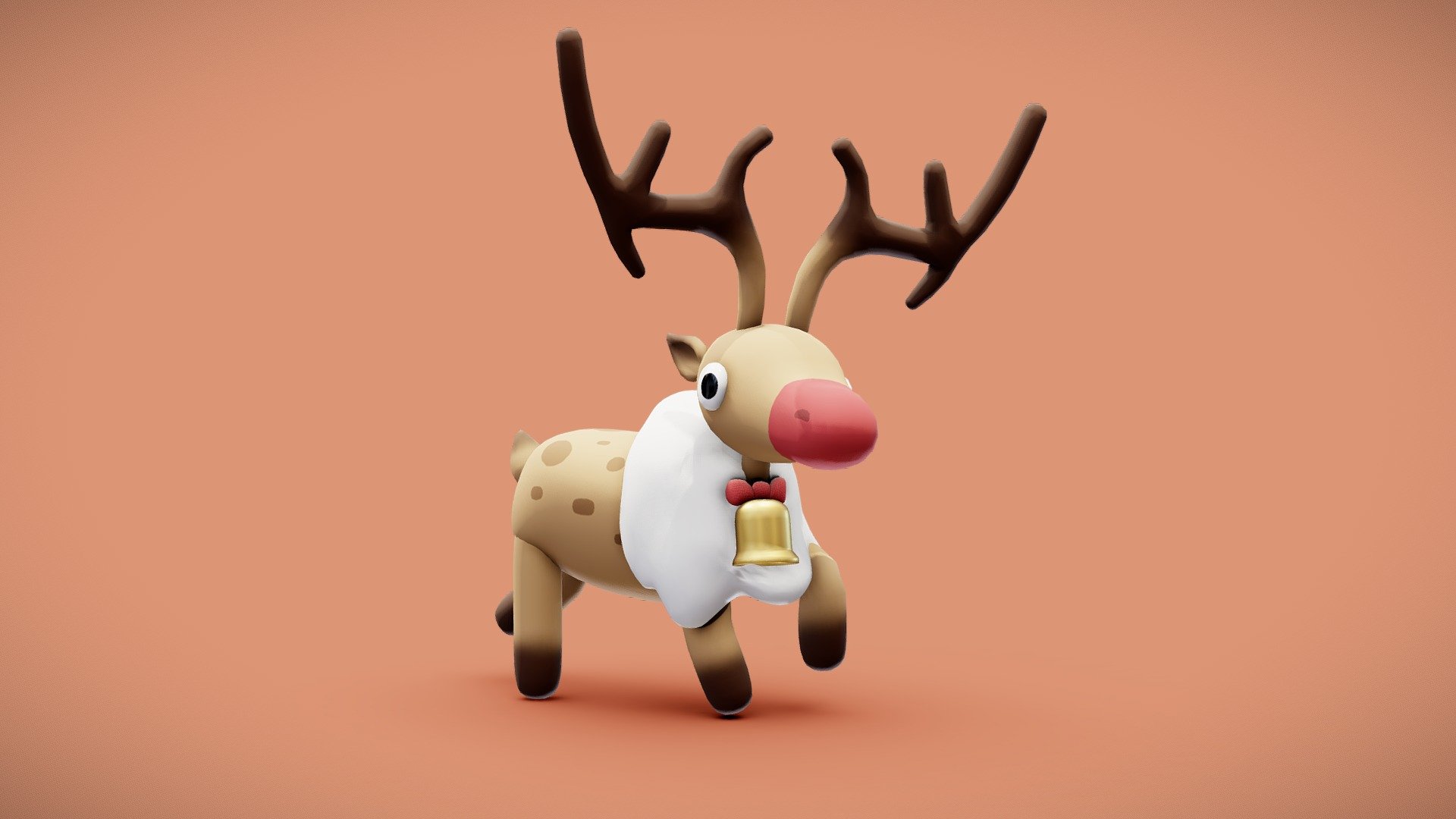 Reindeer for your renders and games

Textures:

Diffuse color, Metallic, Roughness, Normal, AO

All textures are 2K

Files Formats:

Blend

Fbx

Obj - Reindeer - Buy Royalty Free 3D model by Vanessa Araújo (@vanessa3d) 3d model