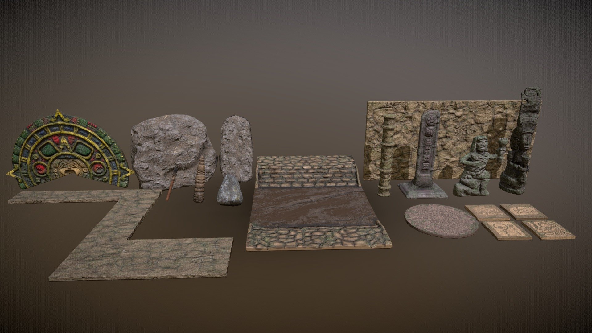 Assets for Cave Environment project - Buy Royalty Free 3D model by Rebecca Gainer (@rebeccaG) 3d model