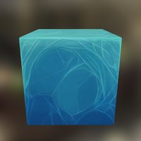 Ice cube study cube, gaming, ice, block, gamedev, box, cracks, game, video