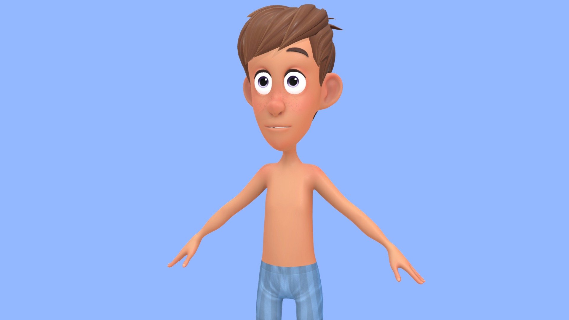 Cute cartoon boy 

Inspired by the style and proportions of Disney and Pixar characters




Game Friendly Topology

Hase oral cavity

Relaxed T-Pose

2k Textures

Not rigged

Pack has NO ANIMATIONS included

If you need any customized model (bigger and better resolution), Contact us! 

*-------------Terms of Use--------------

Commercial use of the assets  provided is permitted but cannot be included in an asset pack or sold at any sort of asset/resource marketplace.* - Cute cartoon boy - Buy Royalty Free 3D model by Stylized Box (@Stylized_Box) 3d model