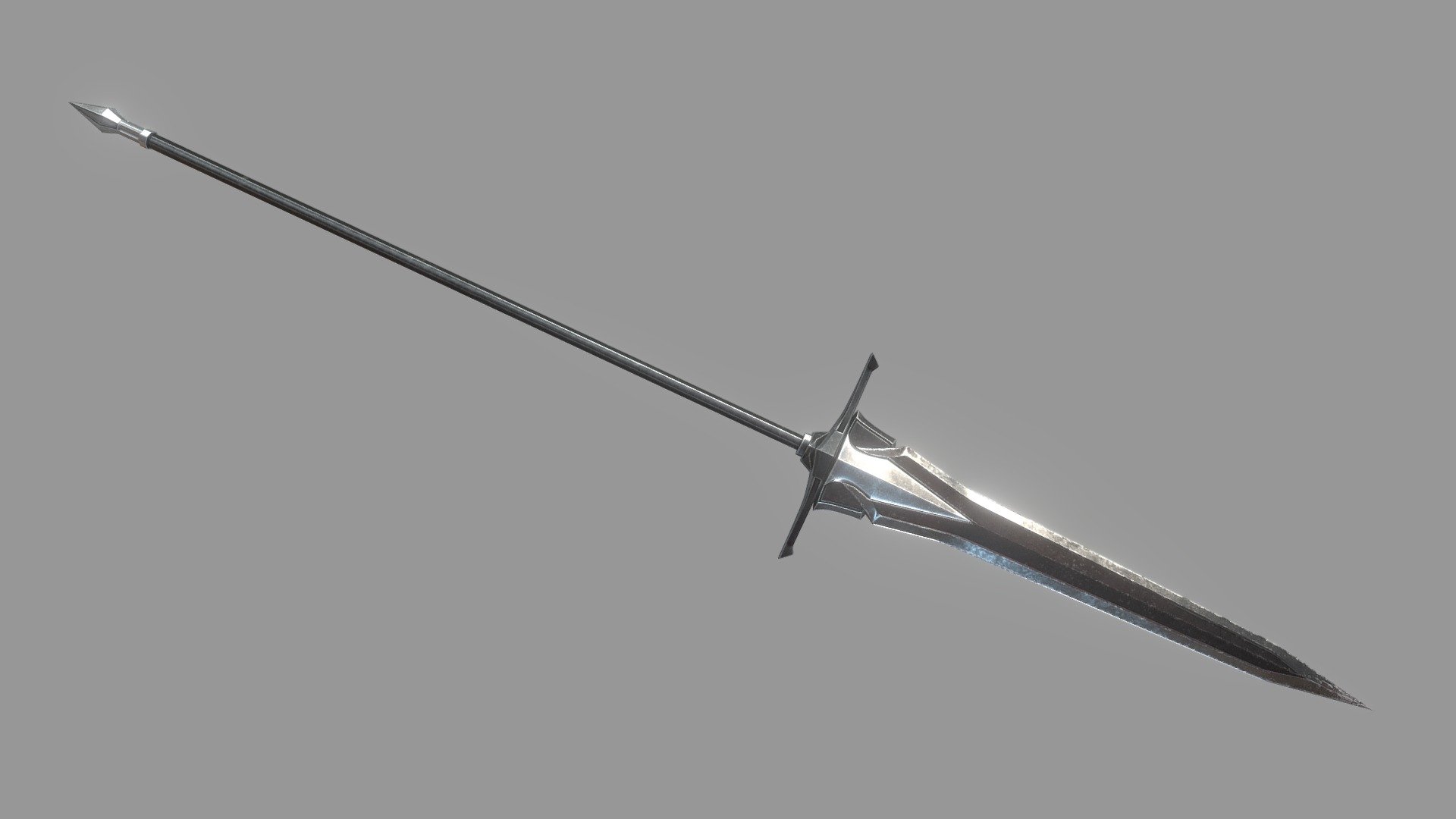 Just another modeling practice.
Concept based on https://www.artstation.com/artwork/q1rAP - Lance Sword - 3D model by TangYC 3d model