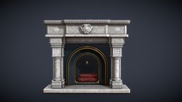 Fireplace_Victorian fireplace, victorian, marble, fire, chimney, stack, wood