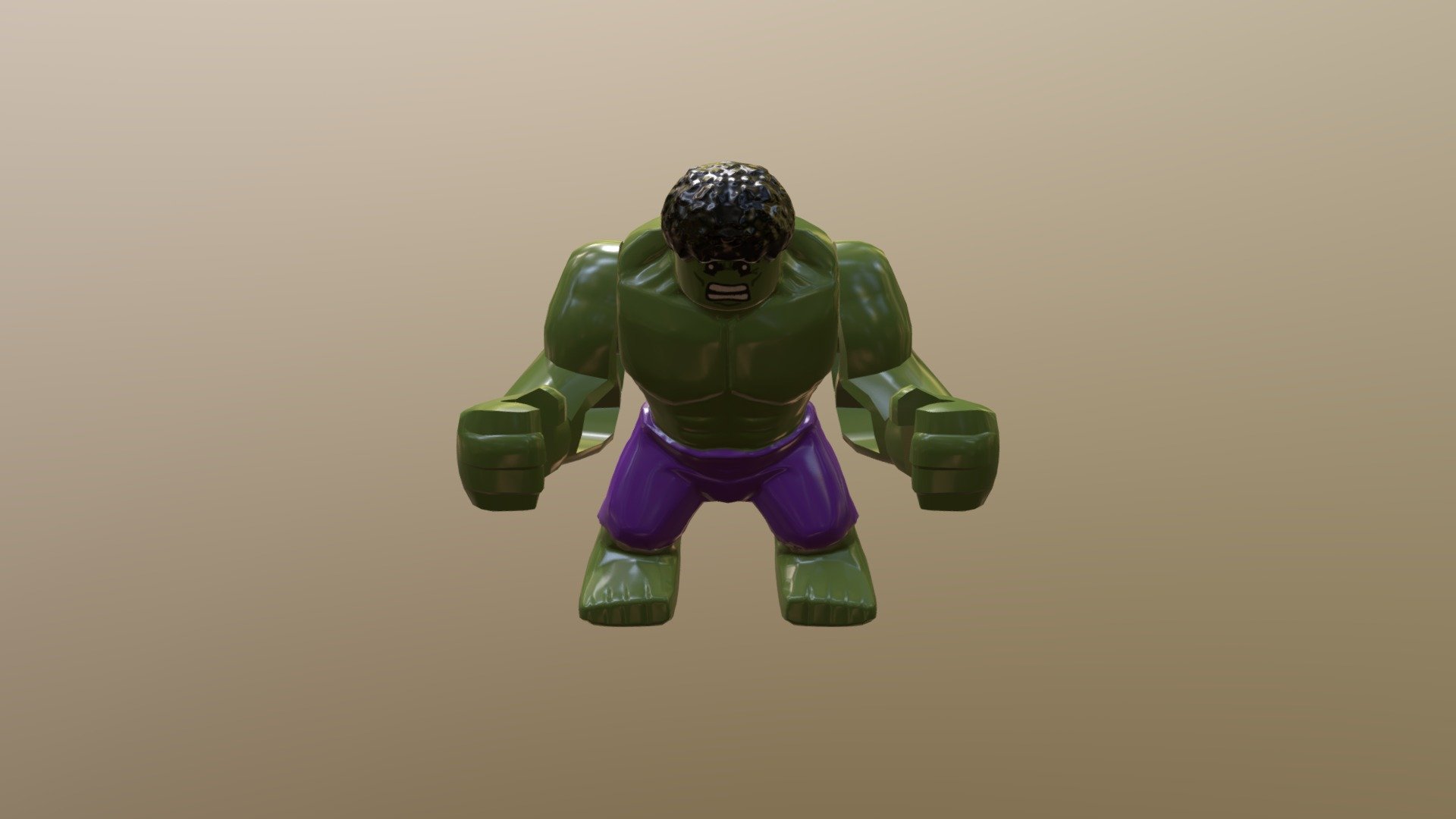 Lego Hulk - 3D model by labigm 3d model