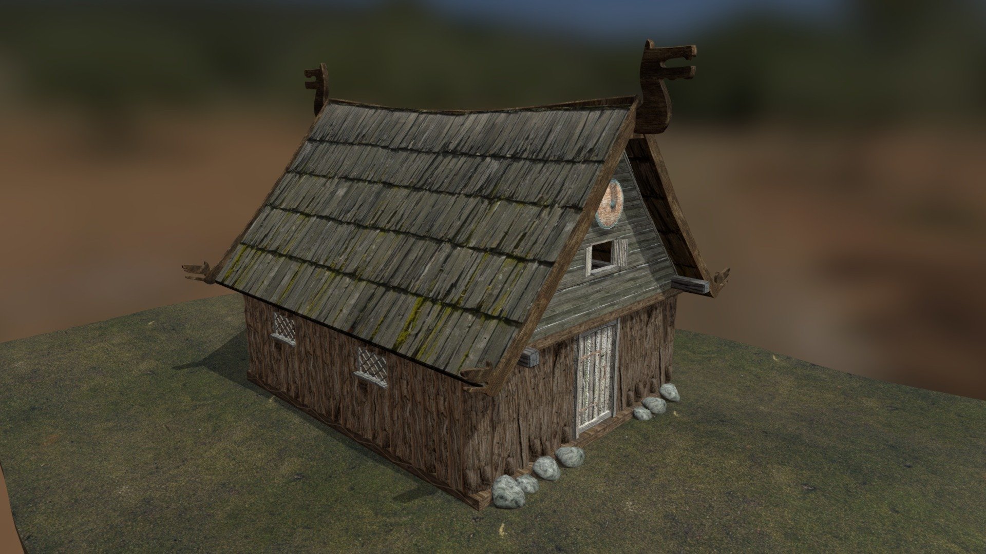 Viking House - 3D model by Leon_Rylander 3d model