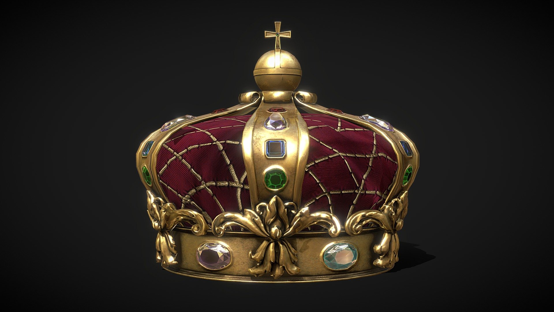 Royal king crown/ Old Crown

Triangles: 14.9k
Vertices: 7.9k

4096x4096 PNG texture

Textures include:


Base Color
Normal
Roughness
Opacity
Emissive
AO

YYou can buy other models of crowns here , here and here

Crowns Collection &lt;&lt; - King Crown - Buy Royalty Free 3D model by Karolina Renkiewicz (@KarolinaRenkiewicz) 3d model