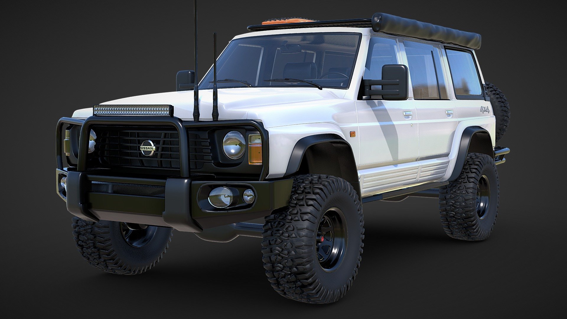 Nissan GQ Patrol Touring Variation - Nissan GQ Patrol Touring - Buy Royalty Free 3D model by Pitstop 3D (@Pitstop3D) 3d model
