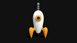 Space Rocket 6 symbol, cute, style, kid, toy, shuttle, future, retro, spacecraft, innovation, speed, flight, travel, icon, launch, start, vector, logo, science, rocket, printable, pictogram, illustration, startup, cosmos, rocketship, cartoon, game, low, poly, design, futuristic, technology, ship, animation, decoration, polygon, simple, space, "spaceship"