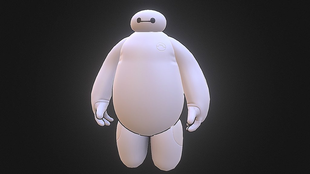 Baymax from Big Hero 6 done in one hour for sgp 23 - One hour Baymax - 3D model by Antoine Dupuis (@gravitybwlast) 3d model