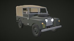 Land Rover Serie 1 86 wheel, vehicule, land, rover, pick-up, vehicle-military, car, war